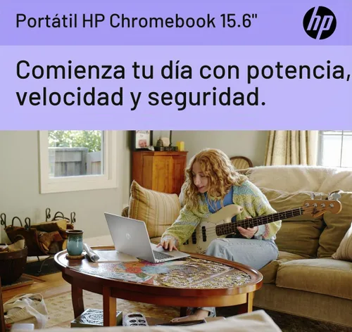 Vista 2 de Laptop HP Chromebook 15 de 15,6", Intel N200, 8 GB de RAM DDR5