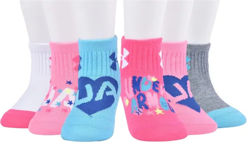 Vista 5 de Under Armour Paquete múltiple de calcetines para niña