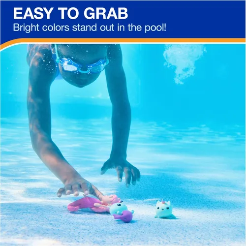 Vista 4 de SwimWays Gabby's Dollhouse - Juego de 3 personajes de buceo, accesorios de piscina y juguetes de piscina para niños, suministros para fiestas