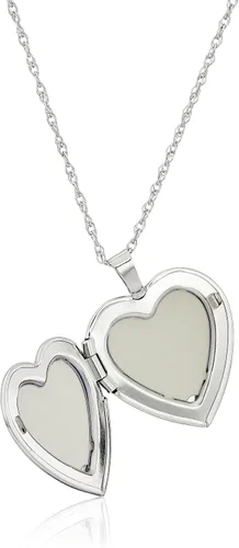 Vista 2 de Collar con medallón con forma de corazón "You Are My Sunshine" de plata de ley, 18 pulgadas