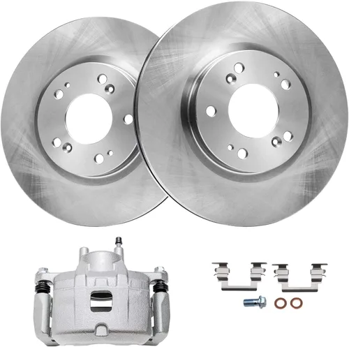 Vista 22 de Detroit Axle - Kit de freno delantero para Mazda 3 2004-2013, Mazda 5 2006-2015, 2010-2013 3 Sport, 2011 2012 Rotores de frenos y pastillas de freno