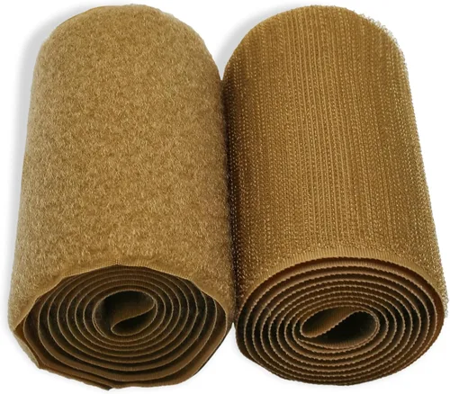 Vista 80 de Cierre de Gancho y Bucle de 1 Pulgada Beige - Cinta de Gancho y Bucle de Nylon No Adhesiva - Longitud de 1 Yarda - Para Tela, Bolsas