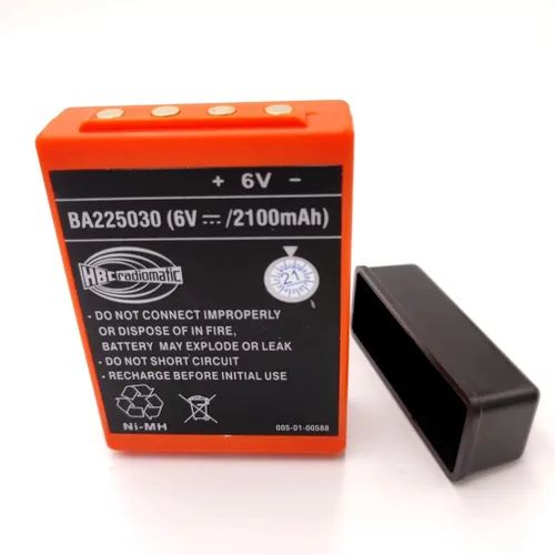Vista 3 de Paquete de 5 baterías para HBC Radiomatic Battery BA225030 6V 2100mAh BA225030 Ni-Mh Batería recargable para HBC Crane Control remoto Bomba Batería
