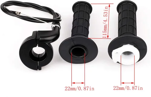 Vista 3 de LIYYOO Cable del acelerador, acelerador giratorio, palanca de freno derecha y mango, cable de freno, para mini bicicleta XR80 XR100 CRF70 CRF80