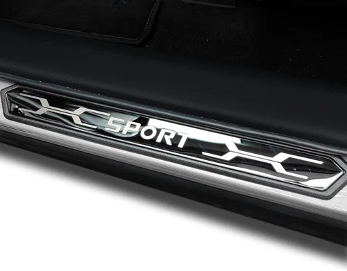 Vista 2 de Protector de umbral de puerta de automóvil, para Toyota Rav4 Corolla Cross 2019 2022, accesorios de protección de borde de puerta de automóvil