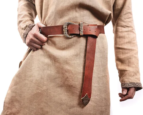 Vista 4 de Norse Tradesman Medieval Tunic - 350 GSM Linen Fabric - Premium Quality Viking Reenactment Attire