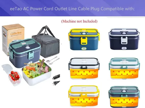 Vista 2 de Adaptador de CC de 12 V compatible con DUPASU LBGB1 LBWG4 LBYB5 LBBW6 LBWB1 Fiambrera eléctrica 60W Calentador de alimentos 12VDC DC12V Barco RV
