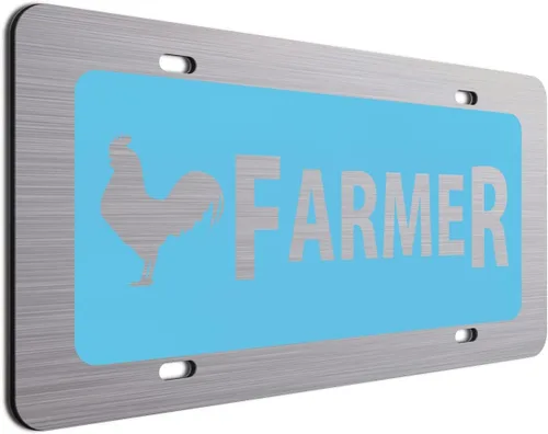 Vista 14 de Placa de matrícula de gallinero Regalo para agricultor Divertidos platos de tocador