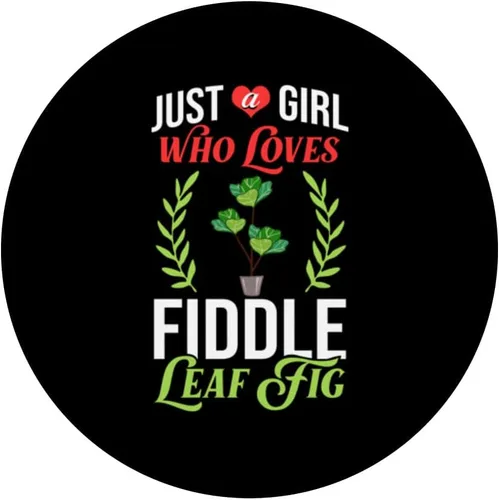 Vista 3 de Fiddle Leaf Fig Ficus Lyrata Care Tree Plant Soil Indoor PopSockets Swappable PopGrip