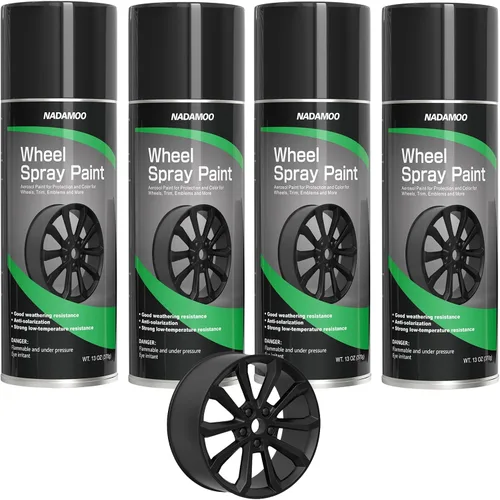 Vista 16 de NADAMOO Pintura en Aerosol para Llantas de Aluminio, Pintura en Aerosol para Llantas de Automóvil para Recolorear y Proteger Superficies Metálicas