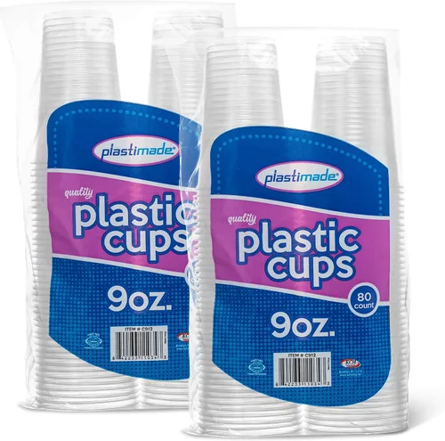 Vista 16 de Vasos reutilizables desechables de plástico transparente de 3 onzas para beber, baño, enjuague, prueba, medicamentos, fiesta, hogar, oficina, agua 1
