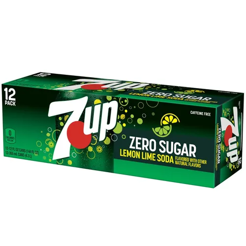Vista 13 de 7UP Zero Sugar Lemon Lime Soda, latas de 12 onzas líquidas (paquete de 12)