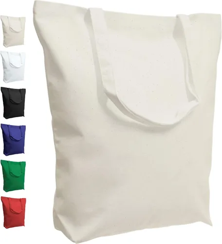 Vista 8 de TOPDesign - Bolsa de lona de algodón súper fuerte, grande de 10 onzas