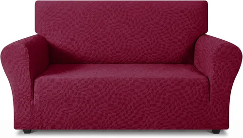 Vista 20 de ZNSAYOTX 1 Funda de silla Jacquard para sala de estar, funda de silla de alta elasticidad con brazos, antideslizante, apta para mascotas, funda