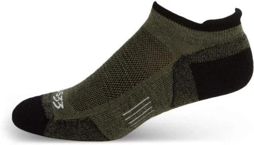 Vista 8 de USA Made - Micro Cushion No Show Tab Socks - Running Socks - Merino Wool - Mountain Heritage S32 Micro + Cojín Avena