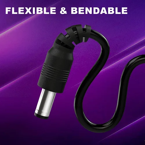 Vista 3 de DROK Adaptador USB a 9 V, convertidor de impulso de CC de 5 V a 9 V, 1,5 A, cable USB de 3.6 ft, convertidor elevador con conector CC macho de 0.217