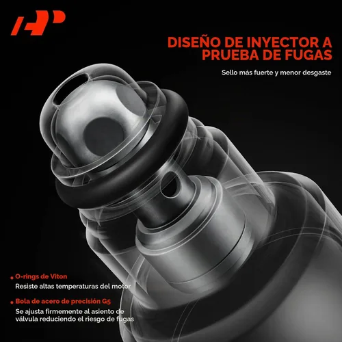 Vista 4 de A-Premium Juego de 8 inyectores de combustible - Compatible con vehículos Ford, Lincoln, Mercury - 4.6L 5.0L 5.4L 5.8L - E150, E250, E350, F150