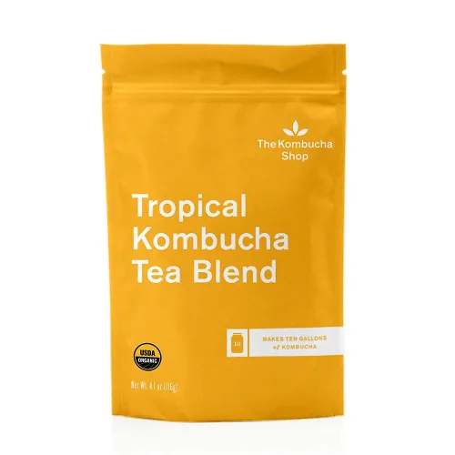 Vista 5 de The Kombucha Shop - Mezcla de té verde - Mezcla de té orgánico de hojas sueltas de sencha y jazmín - Hace 5 galones de té kombucha