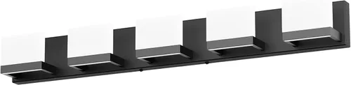 Vista 24 de Tipace - 2 Lámparas regulables de tocador, modernas, de color negro, con luz led arriba y abajo, acrílico blanco esmerilado, para colocarlas