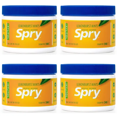 Vista 22 de Spry Xylitol Berry Blast - Caramelos sin azúcar, promueve la salud oral, aumenta la producción de saliva, detiene el mal aliento, sin OMG, sin