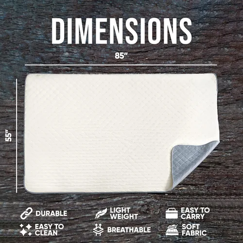 Vista 3 de EverSnug Manta Grande Impermeable para Exteriores - Forro Polar Acolchado Premium Extra Grueso, Impermeable y Resistente al Viento, Ideal