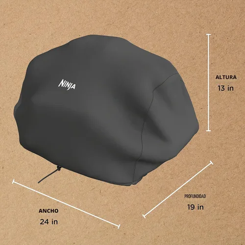Vista 2 de Ninja Woodfire - Funda para parrilla OG300 y OG700, resistente al agua Ninja La funda para parrilla Woodfire es resistente a los rayos UV