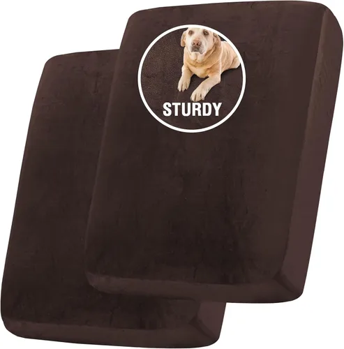 Vista 7 de H.VERSAILTEX Funda de cojín de terciopelo suave y resistente para sofá de 2 cojines, gruesa y duradera
