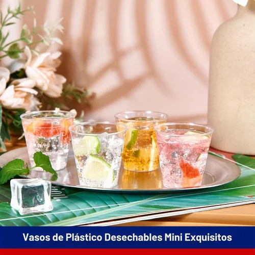 Vista 3 de JOLLY CHEF 500 Vasos de Chupito de Plástico, Vasos Desechables de 1.5 oz Vasos de 1.5 Onzas de Plástico para Chupitos, Ideales para Whisky