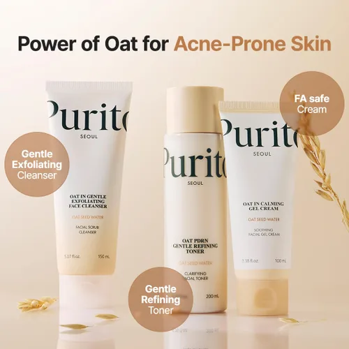 Vista 7 de PURITO Gel Crema en Calmante de Avena Solución calmante para piel sensible Ligera, no comedogénica, sin fragancia, vegana y libre de crueldad