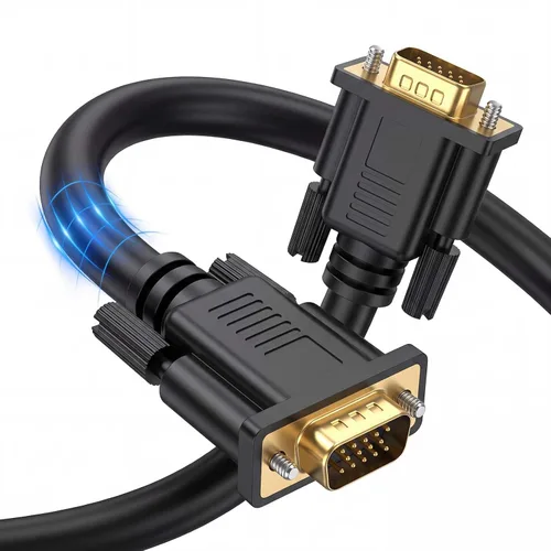 Vista 7 de Cable VGA de 3 pies, paquete de 5 unidades, monitor chapado en oro VGA