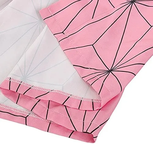 Vista 9 de Kamado Nezuko - Disfraz de anime para mujer y niña estilo kimono para fiesta de Halloween