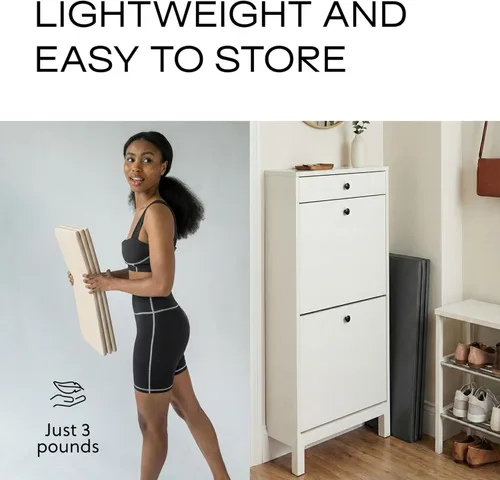Vista 6 de Stakt La esterilla plegable original de yoga, tapete premium de fitness y multiusos con superficie antideslizante, portátil y ligera