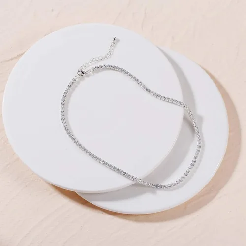 Vista 6 de Tewiky Collares en Capas para Mujeres Sin Deslustre - Grueso Chapado en Oro 14k Espina de PescadoSerpienteCuerdaCajaCadena de Eslabones Cubanos