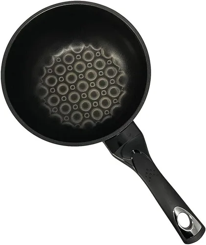 Vista 5 de Utensilios de cocina antiadherente con revestimiento de diamante 3D Wok, 8 "(20 cm), fabricado en Corea