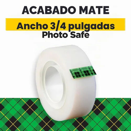 Vista 2 de Cinta adhesiva mágica Scotch 0.75 x 1000 pulgadas, Mate Transparente