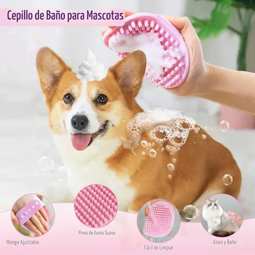 Vista 6 de Cepillo para perros Kit de aseo para perros, 7 piezas, cepillos para pelar perros, cepillos para aseo, peine desengrasante, cortauñas para gatos