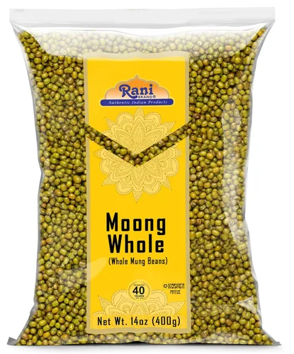 Vista 22 de Rani Moong Dal (frijoles mung partidos sin piel) Lentejas indias 14 oz (400 g) ~ Todo natural Apto para celíacos Sin OGM Kosher Vegano