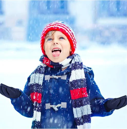 Vista 5 de 3 pares de guantes de invierno de forro polar para niños, guantes cálidos de dedos completos para niños, niñas, niños, suministros de actividades al