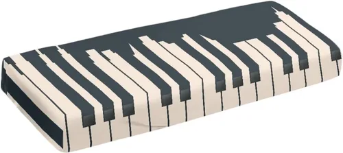 Vista 48 de Cubierta antipolvo para teclado de piano de llama, cubierta protectora de teclado de música elástica para pianos eléctricos digitales