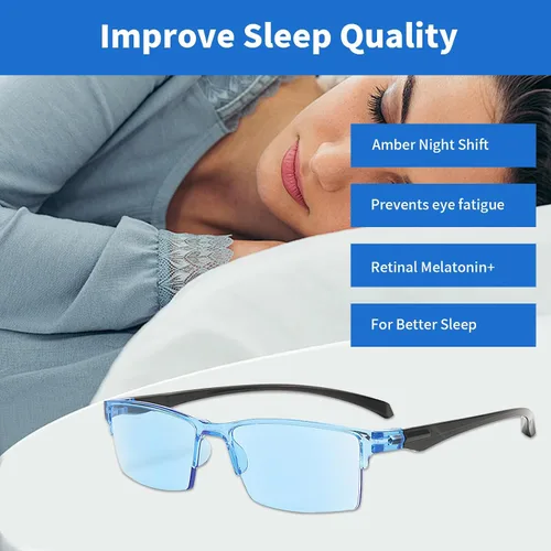 Vista 5 de 2 lentes de enfoque automático autoajustables, gafas de presbicia con zoom automático antiluz azul, lentes de lectura inteligentes inteligentes