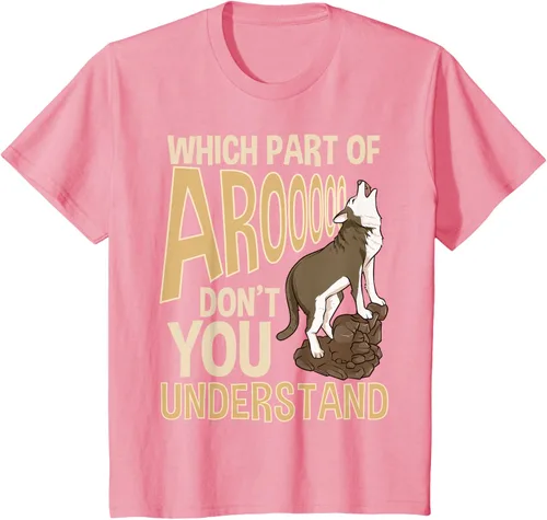Vista 54 de What Part Of Aroooo Don't You Understand Husky - Camiseta para perro, Negro, S