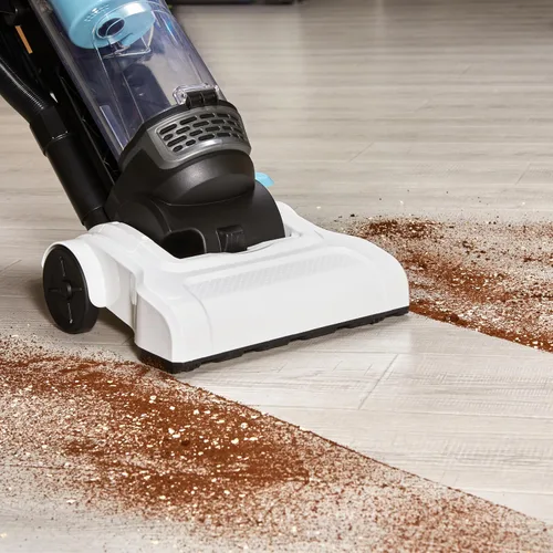 Vista 8 de Amazon Basics Aspiradora vertical sin bolsa para alfombras y suelos duros, con herramientas para grietas y tapicería, mango desmontable, ligera