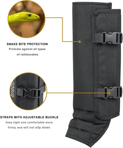 Vista 3 de Snake Gaiters Leg Guards: Waterproof Snake Chaps for Hunting, Adjustable Leg Gaiter Snake Bite Protection for Lower Legs, Lightweight Flexible