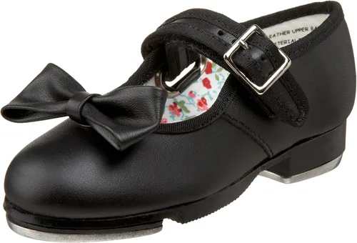 Vista 8 de Capezio 3800 Marie Jane Zapatos de tap para niñas pequeñas/ grandes Negro