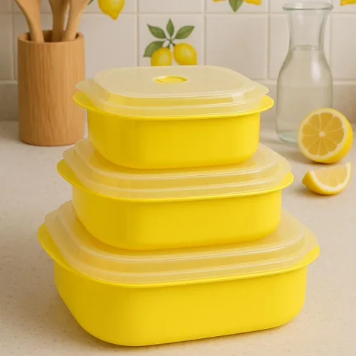 Vista 7 de Reston Lloyd Calypso Basics - Juego de utensilios de cocina para microondas, vaporizador y almacenamiento, turquesa, varios tamaños, 6 piezas