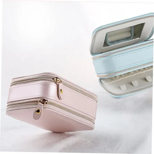 Vista 4 de FOMIYES Box Cosmetic Cases for Traveling Girls' Jewelry Joyero Para Mujer Rings Display Box Travel Cosmetic Bag Earring Organizer for Women Jewel
