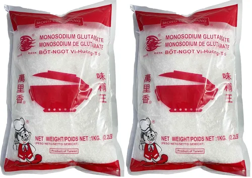 Vista 3 de Mong Lee Shang MSG, glutamato monosódico, condimento Umami, condimento MSG, potenciador del sabor, 35.2 onzas, HALAL