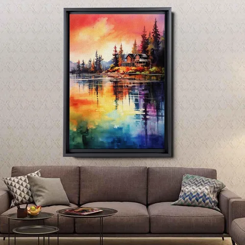 Vista 4 de Enchanting Forest, Nature-Inspired Aluminum Print Woodsy Wall Art Décor Captivating Natural Beauty