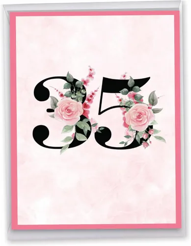 Vista 11 de NobleWorks - Tarjeta de felicitación de 30 aniversario con sobre de 8.5 x 11 pulgadas para hombres, mujeres - Jumbo 30 años de matrimonio - Big 30