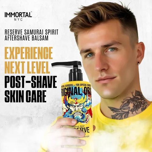 Vista 3 de Immortal NYC, Spray para después del afeitado y bálsamo para hombres, fórmula hidratante y calmante para después del afeitado y colonia, 17 onzas